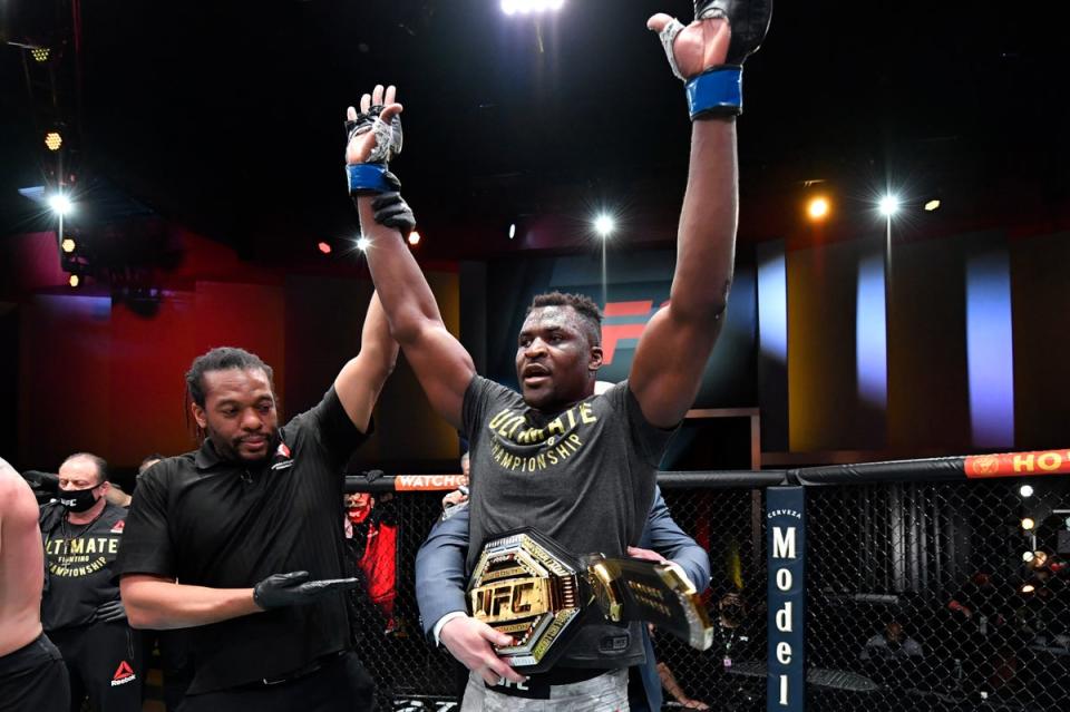 Francis Ngannou was a fearsome champion in UFC (Zuffa LLC via Getty Images)