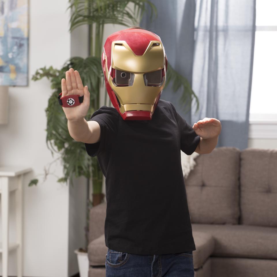 Strike a pose as Iron Man with the Hero Vision AR Experience. (Photo: Hasbro)