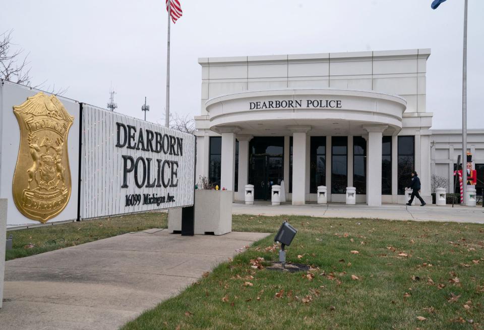 The Dearborn Police department in Dearborn on Monday, Dec. 19, 2022.