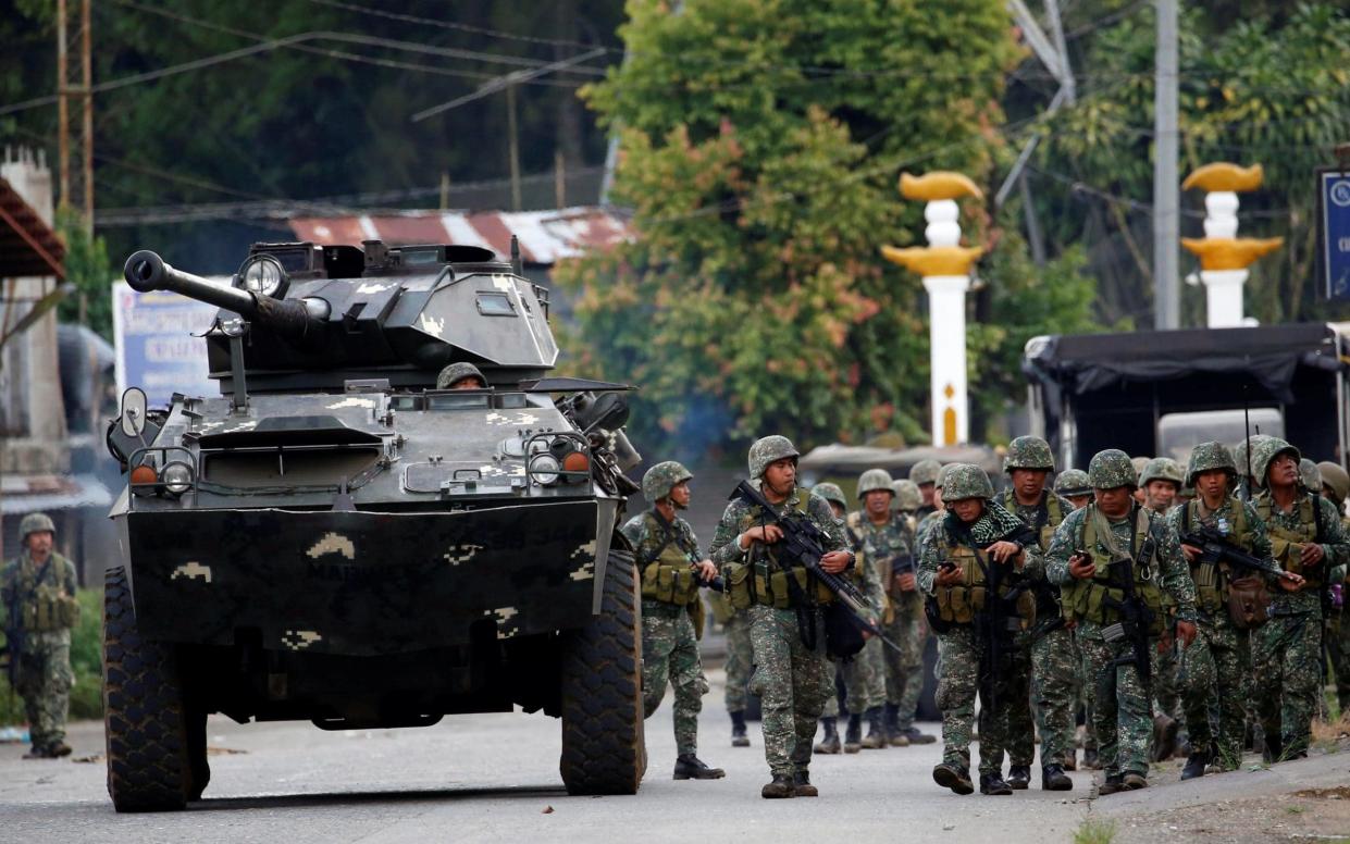 Troops have been deployed in Marawi city in the Philippines to stop the Maute rebels.  - REUTERS