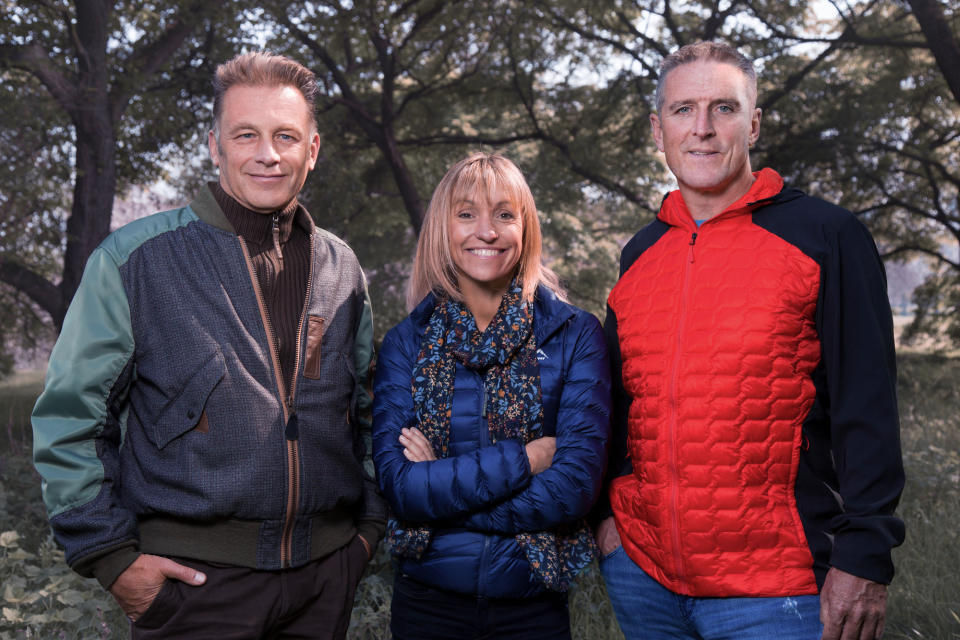 Programme Name: Winterwatch 2022 - TX: n/a - Episode: Winterwatch 2022 (No. n/a) - Picture Shows:  Chris Packham, Michaela Strachan, Iolo Williams - (C) BBC - Photographer: Jo Charlesworth