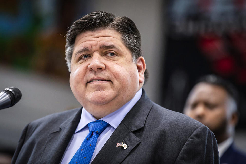 Illinois Gov. J.B. Pritzker on May 18, 2022. (Brian Cassella / Chicago Tribune via Getty Images file)