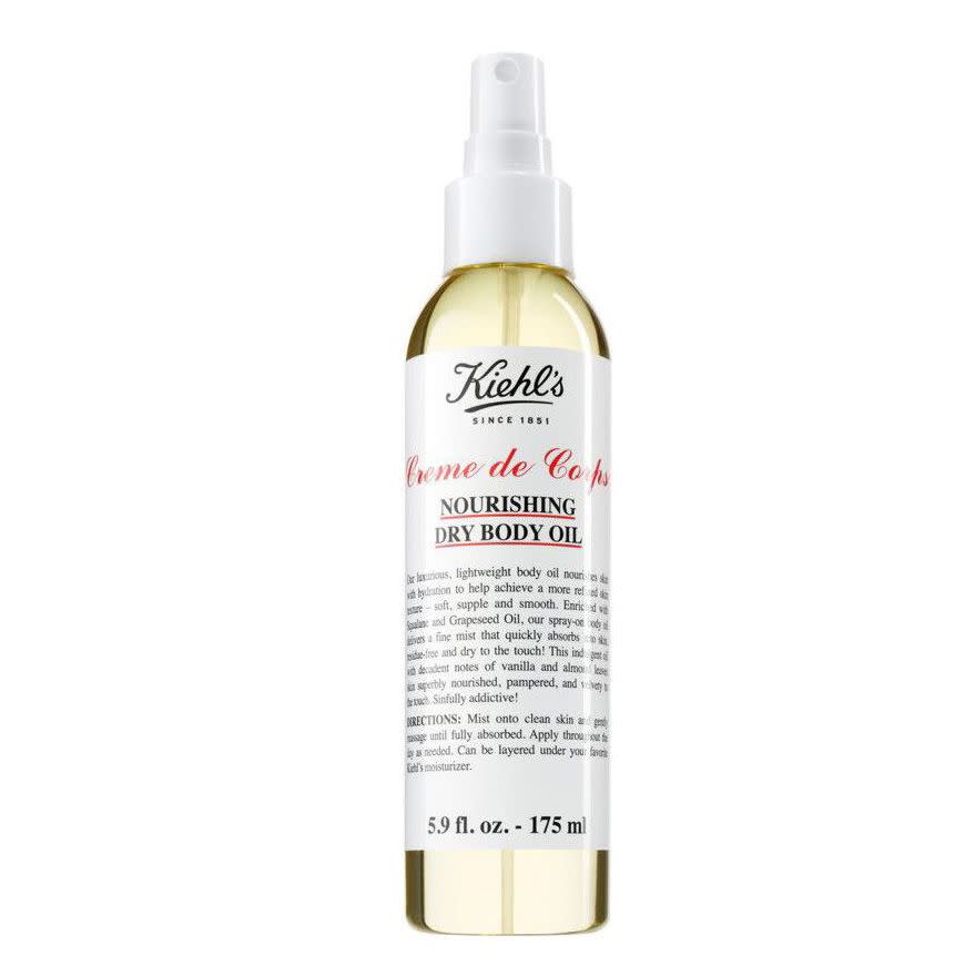 <p><a href="https://go.redirectingat.com?id=74968X1596630&url=https%3A%2F%2Fwww.kiehls.com%2Fbody%2Fbody-lotions-body-oils%2Fcreme-de-corps-nourishing-dry-body-oil%2FKHL260.html&sref=https%3A%2F%2Fwww.townandcountrymag.com%2Fstyle%2Fbeauty-products%2Fg45758397%2Fbest-body-oil%2F" rel="nofollow noopener" target="_blank" data-ylk="slk:Shop Now;elm:context_link;itc:0;sec:content-canvas" class="link ">Shop Now</a></p><p>Creme de Corps Nourshing Dry Body Oil</p><p>kiehls.com</p><p>$26.25</p>