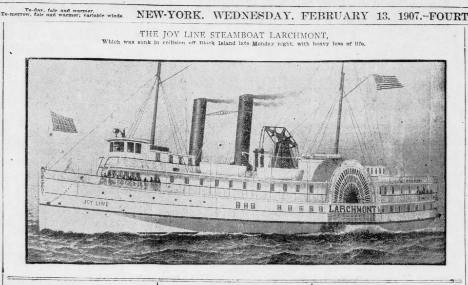 Ezra D. Gary of Pensacola died on Feb. 12, 1907, while working aboard the steamship Larchmont. The steamship sank in a tragic incident known at the time as the "Titanic of New England."