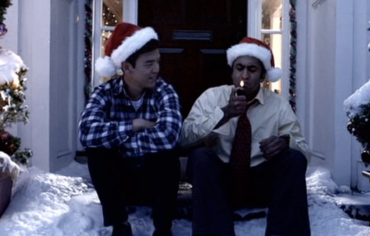 John Cho and Kal Penn in A Very Harold and Kumar Christmas.