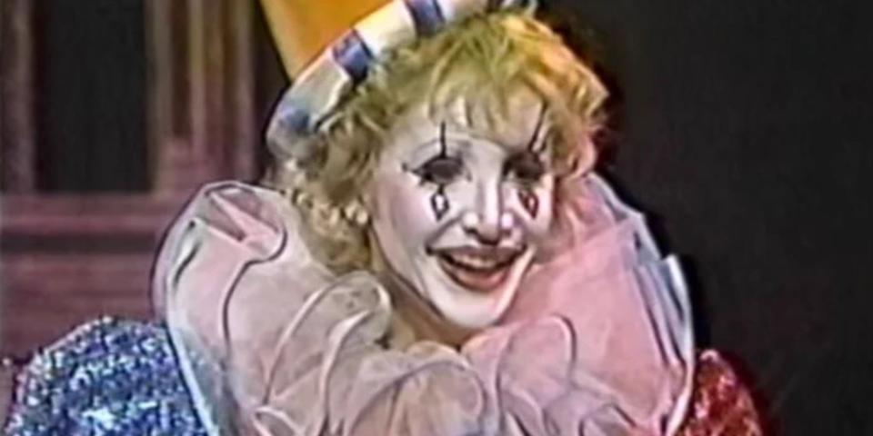 Arleen Sorkin as clown in Days of Our Lives