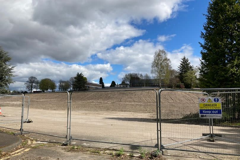 The now vacant site where Falkirk Town Hall and municipal buildings once stood.