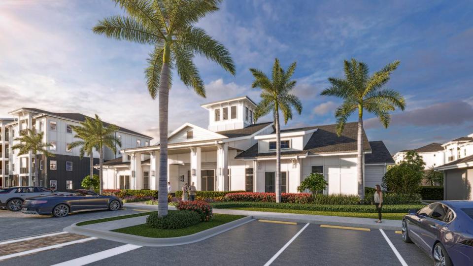 Outdoor amenities include a swimming pool with covered cabanas, a summer kitchen with barbecue grills, an outdoor jogging trail and fountain lake, an outdoor fireside lounge, and a gated pet park and spa.