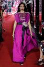 <p>Jamie Foxx’s daughter has been modeling for a while, but the 23-year-old stood out at the D&G show in a fuchsia dress. (Photo: Getty Images) </p>