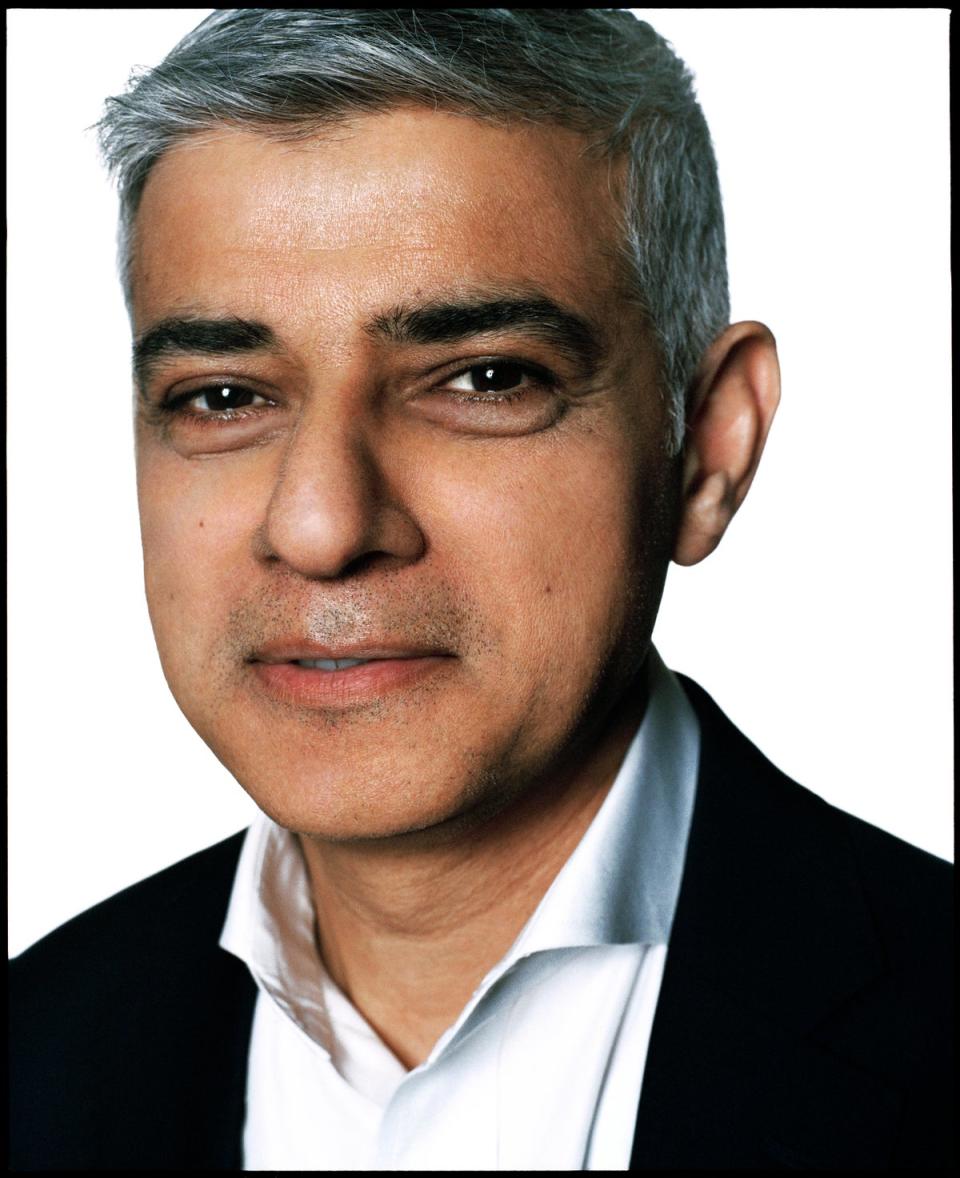 Sadiq Khan photographed by David Bailey (ES Magazine)