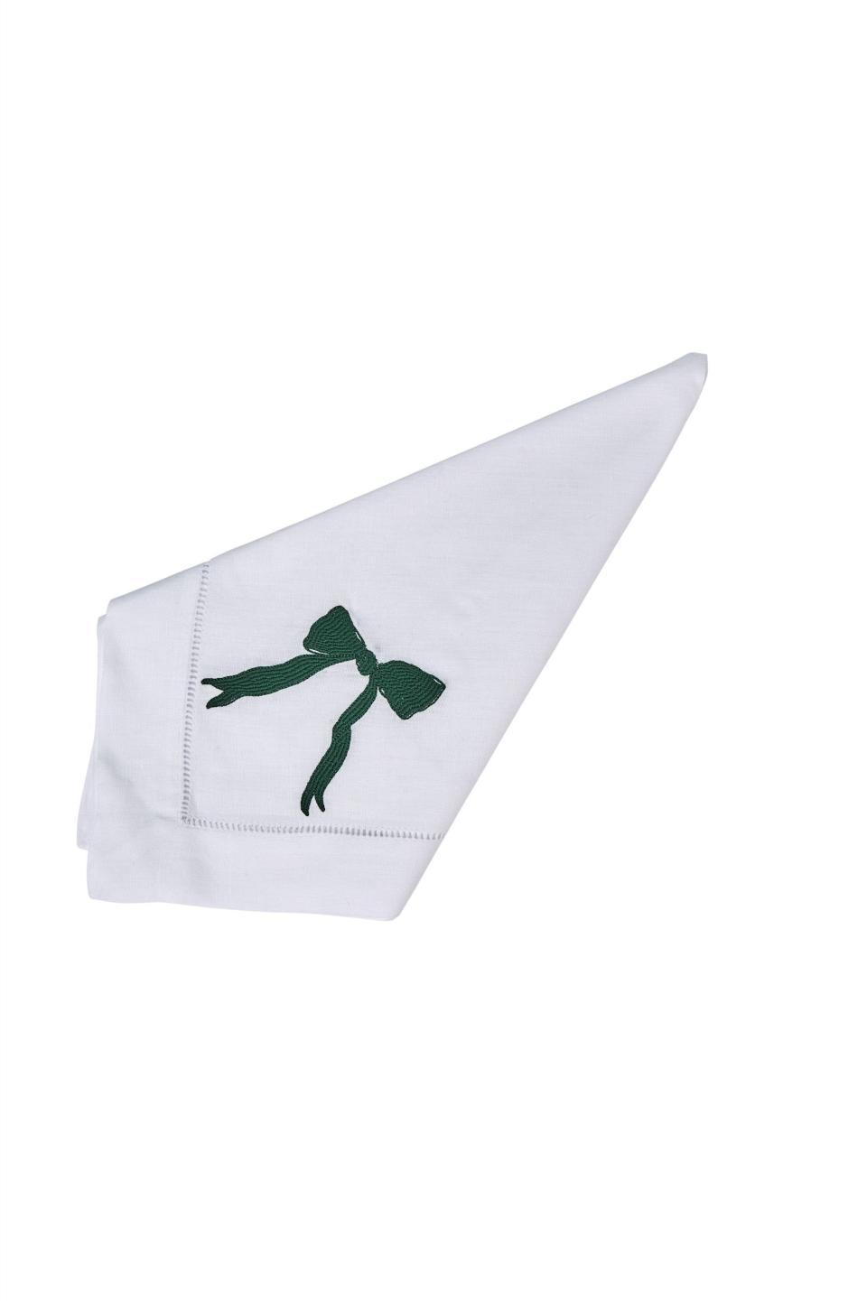 Bisette Bow Dinner Napkin, Set of Four