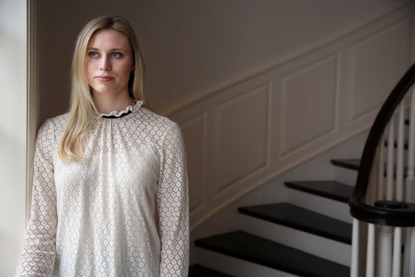 NEWPORT BEACH, CA - OCTOBER 23: Hayley Hodson poses for a portrait in her parents home.