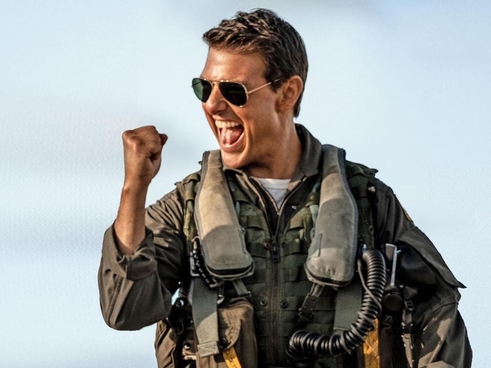 An image of Tom Cruise in "Top Gun: Maverick."