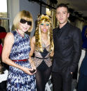 Vogue editor Anna Wintour, singer Nicki Minaj and Justin Timberlake hung out at New York Fashion Week. Most random combo ever?!