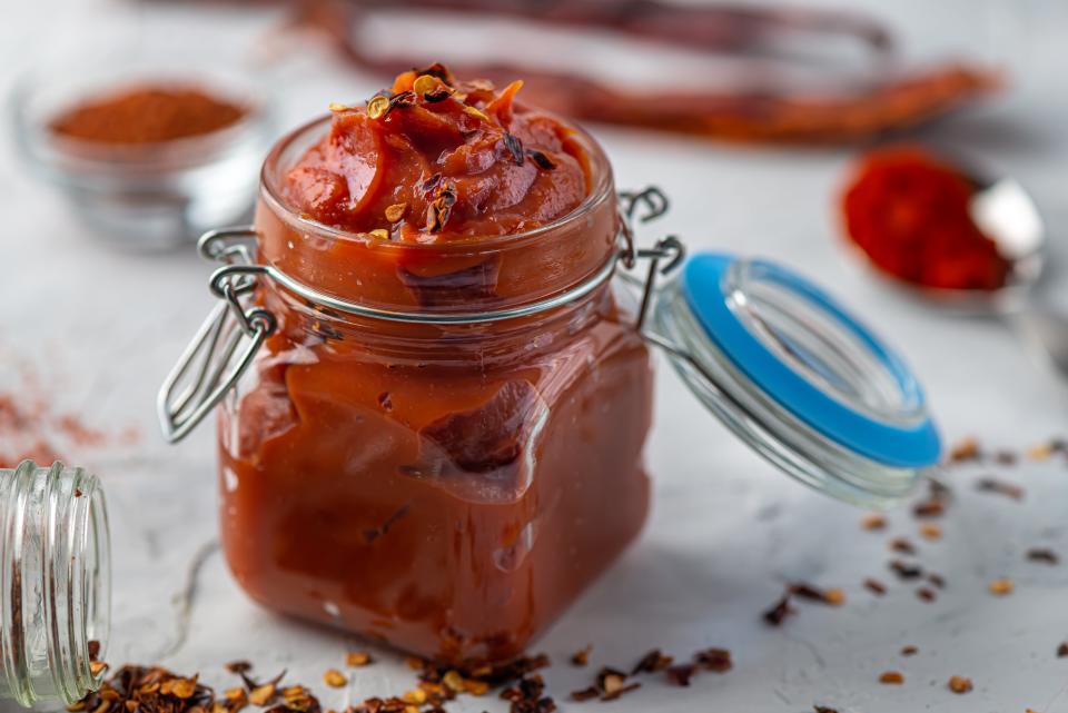 Gochujang, a fundamental ingredients in Korean cooking, is made from red chilli pepper flakes, glutinous rice, fermented soybeans, and saltGetty/iStock