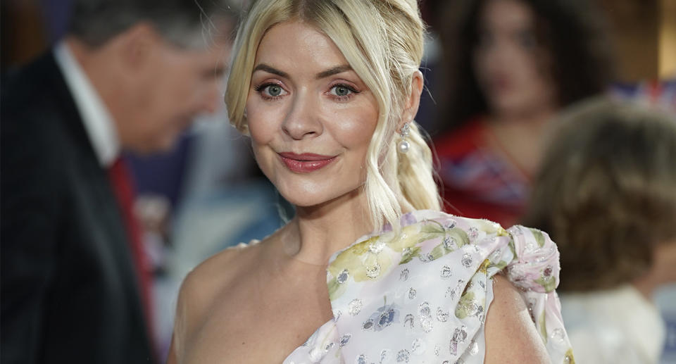 Holly Willoughby has spoken about the tampongate scandal in The Crown, pictured arriving for the Pride of Britain Awards held at the The Grosvenor House Hotel, London. (Getty Images)
