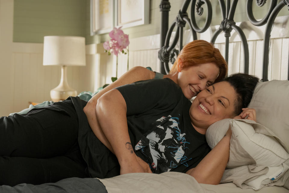 Cynthia Nixon and Sara Ramirez in 'And Just Like That...' Season Two.