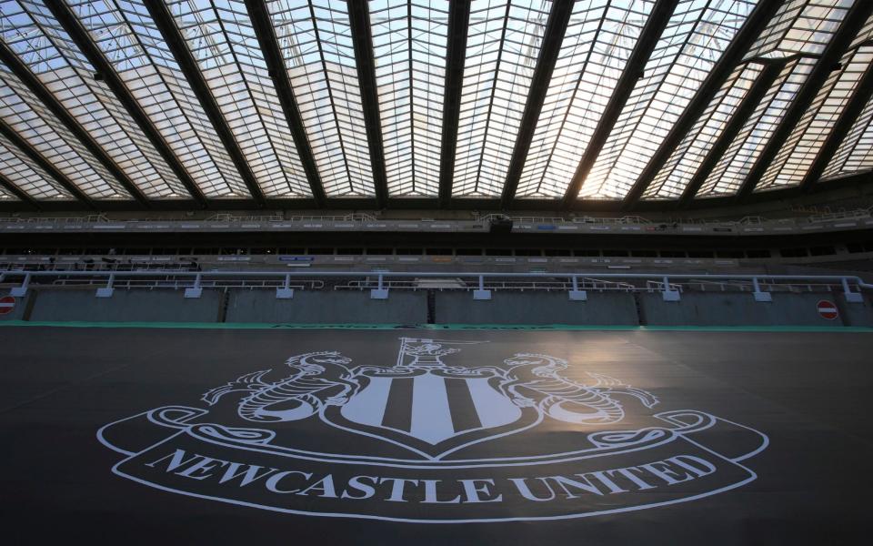 Newcastle United and Aston Villa at St James' Park stadium in Newcastle - AFP