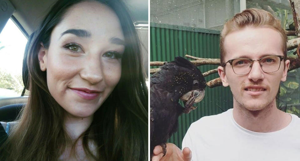 Pictured are newlyweds James Whitehouse, 23, and Madeleine Whitehouse, 24, from Brisbane. Source: Facebook