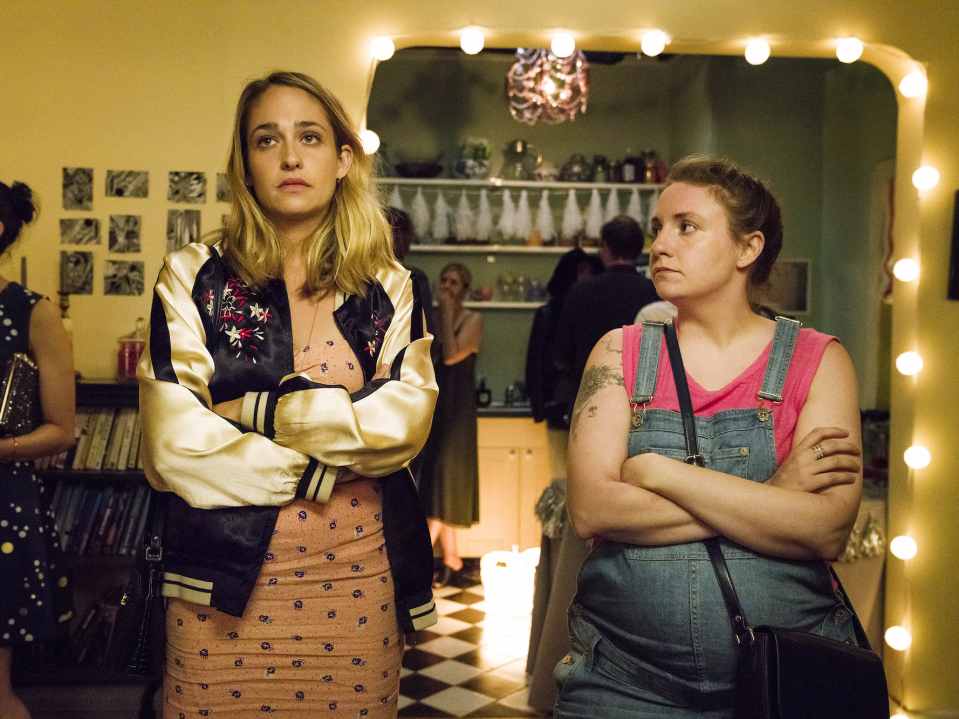 jemima kirke and lena dunham girls hbo