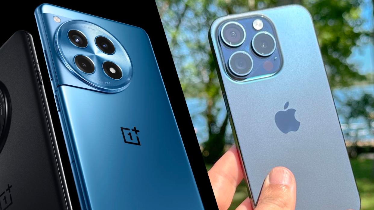  OnePlus 12 vs iPhone 15 Pro. 