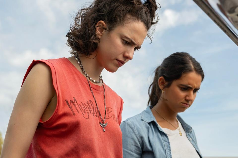 Joyride: Margaret Qualley and Geraldine Viswanathan in ‘Drive-Away Dolls’ (Focus Features)