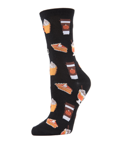  MeMoi Pumpkin Spice Women’s Novelty Socks