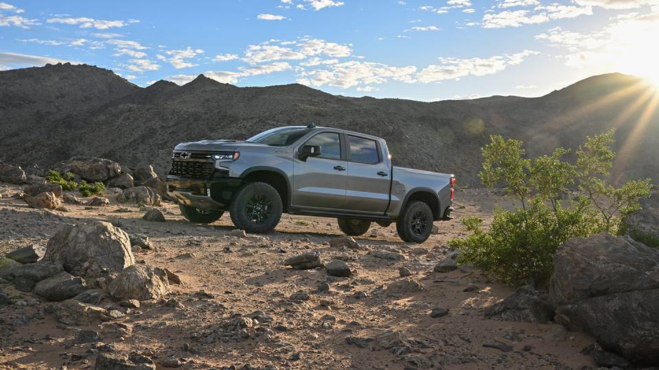 front three quarter view of the 2024 silverado zr2