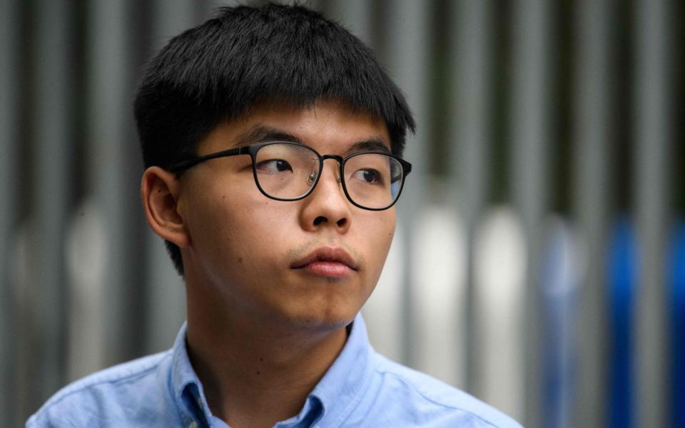 Pro-democracy activist Joshua Wong - AFP