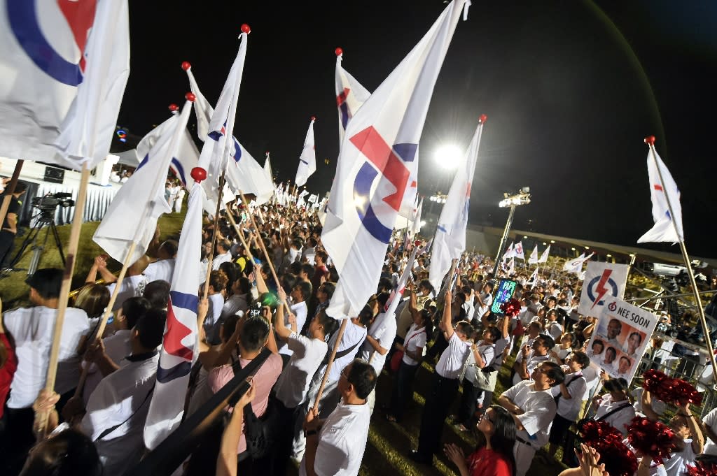 The 2015 General Election in Singapore. FILE PHOTO: AFP/Roslan Rahman