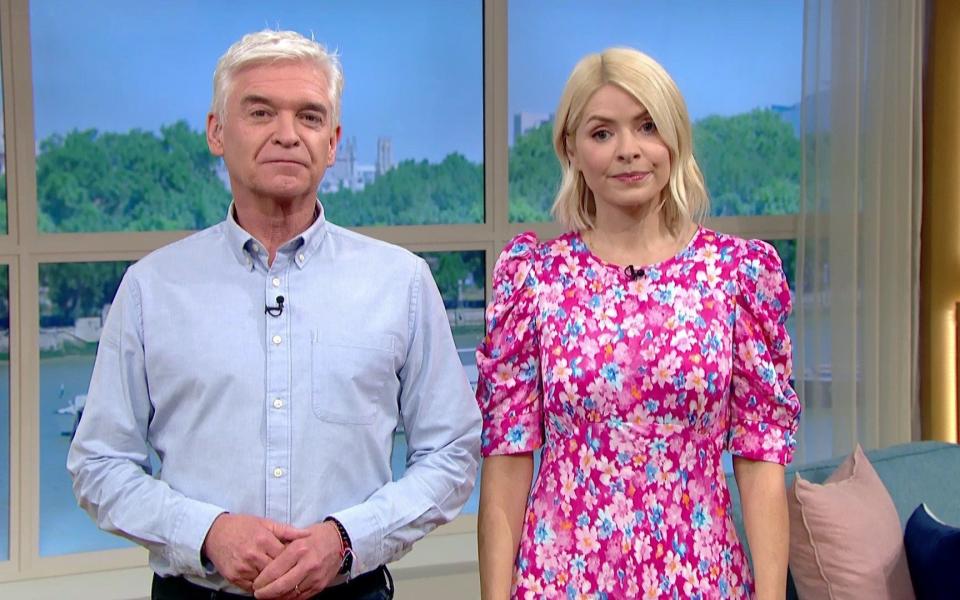 Strained relations: Phillip Schofield and Holly Willoughby presenting This Morning - ITV