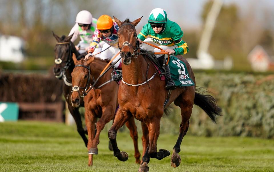 Rachael Blackmore riding Minella Times (R) clear the last to win The Randox Grand National Handicap Chase at Aintree Racecourse on April 10, 2021 in Liverpool, England -  Getty Images