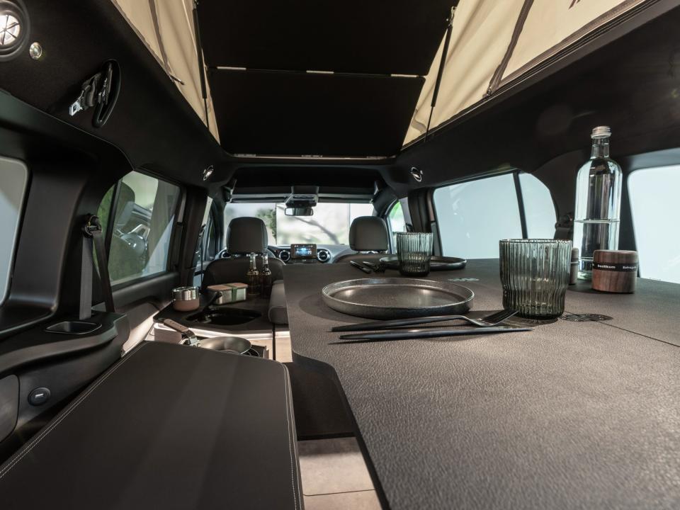 Mercedes-Benz's concept EQT Marco Polo electric camper van.