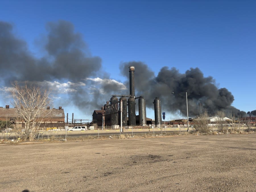 Fire at Evraz Steel Mill