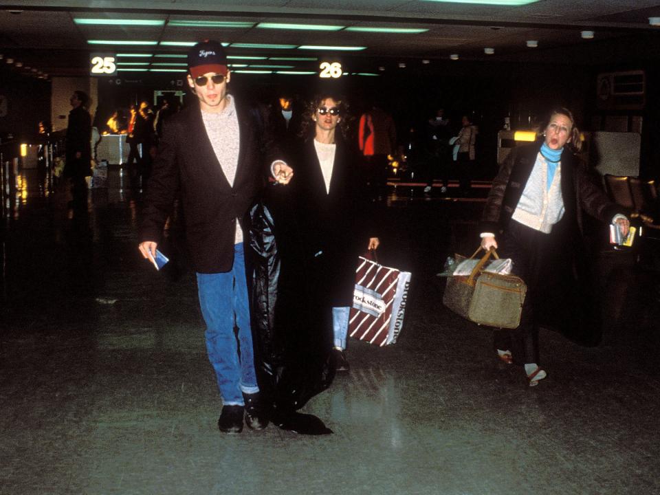 Johnny Depp and Jennifer Grey.