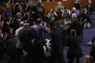 <p>Attorney General Jeff Sessions appears before the Senate Intelligence Committee on June 13, 2017 in Washington, D.C. The nation’s chief law enforcement officer was expected to face sharp questioning on his prior contacts with Russian ambassador Sergey Kislyak and his involvement in the firing of FBI director James Comey (Photo: Alex Wong/Getty Images) </p>