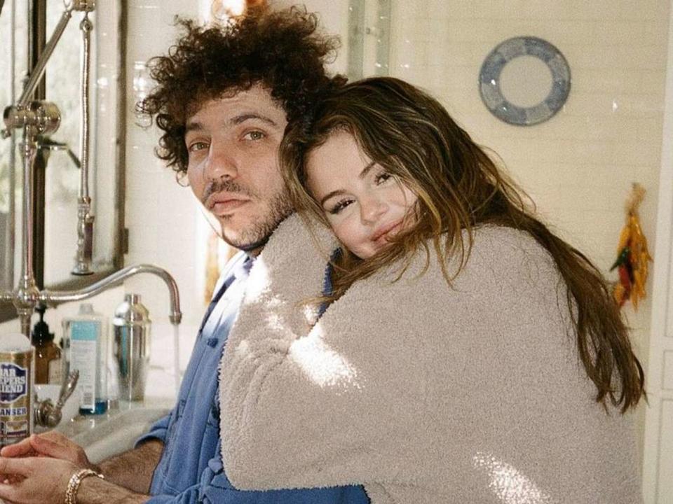 <p>Instagram @selenagomez</p> Benny Blanco and Selena Gomez