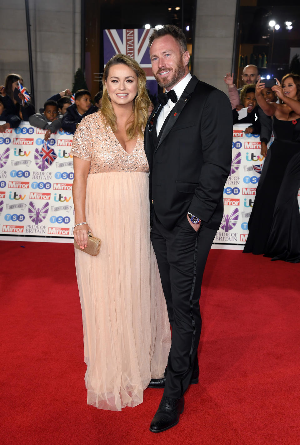 Ola Jordan and James Jordan attend the Pride Of Britain Awards 2019 at The Grosvenor House Hotel on October 28, 2019 in London, England. (Photo by Karwai Tang/WireImage)