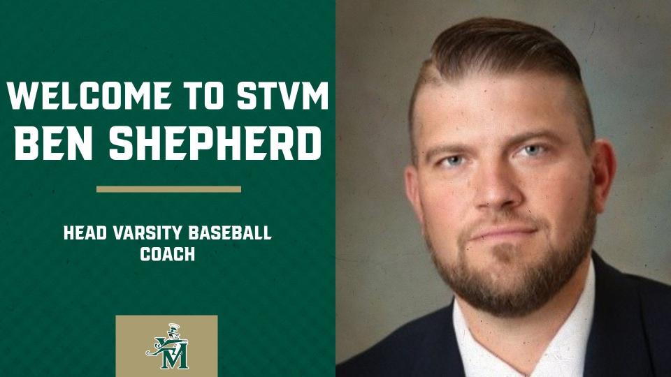 St. Vincent-St. Mary announced the hiring of Ben Shepherd as its baseball coach. He is a longtime Tallmadge assistant and comes to the Fighting Irish from Beachwood.