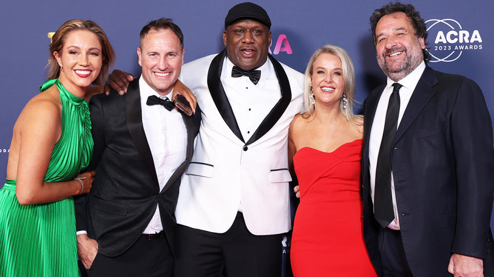 Wendell Sailor with Triple M colleagues.