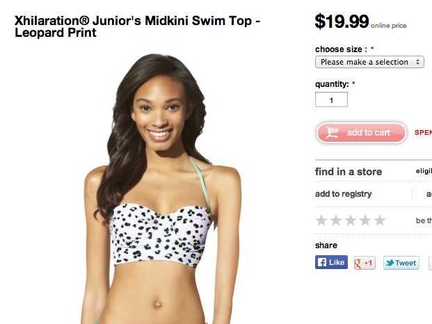 Target Disastrously Photoshops Teen Swimsuit Model