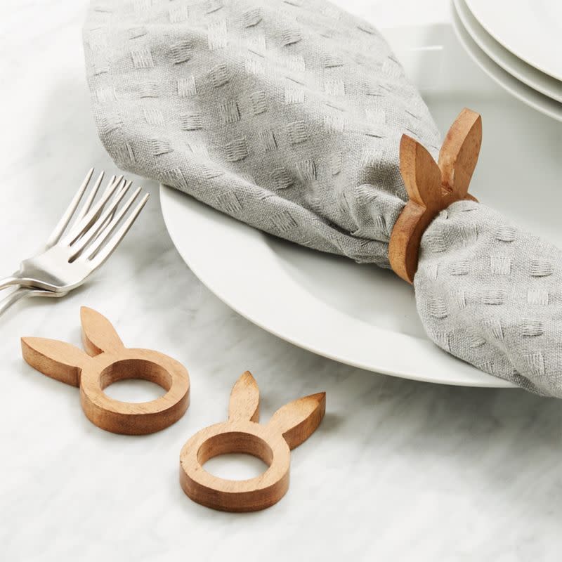 Wood Bunny Napkin Ring