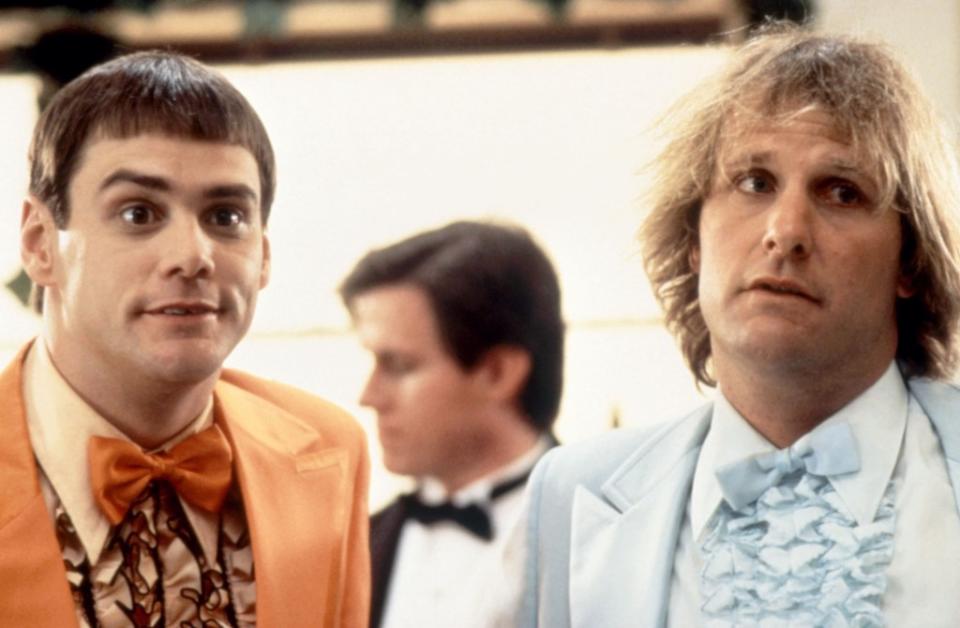 Jim Carrey and Jeff Daniels in “Dumb and Dumber.”