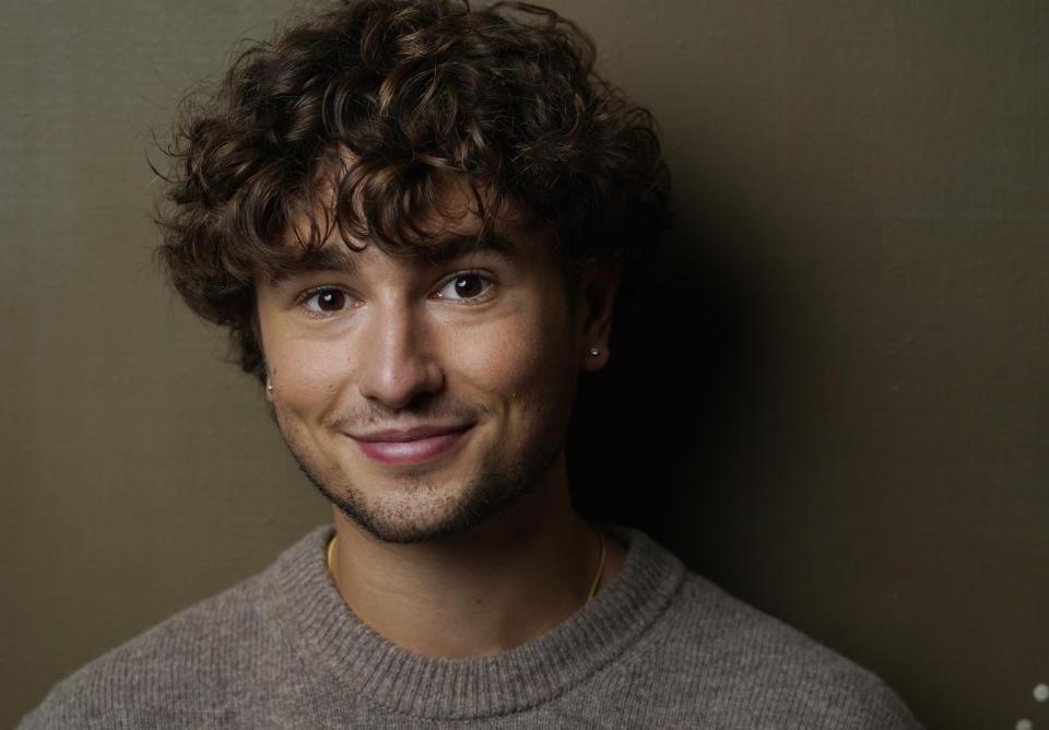 Gabriel LaBelle, a cast member in the film "The Fabelmans," poses for a portrait during the 2022 Toronto International Film Festival, Sunday, Sept. 11, 2022, at the Four Seasons Hotel in Toronto. (AP Photo/Chris Pizzello)