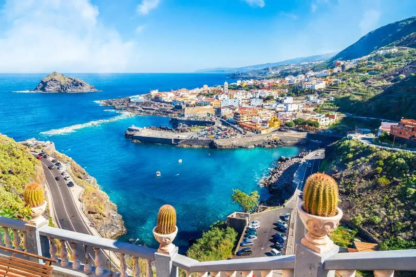 Landscape with Garachico town of Tenerife, Canary Islands, Spain