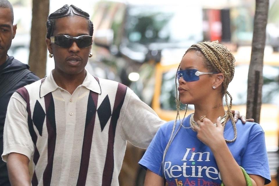 <p>BACKGRID</p> A$AP Rocky and Rihanna