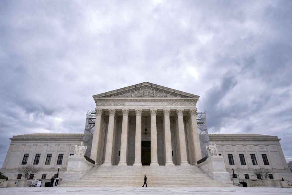FILE - The Supreme Court is seen on Capitol Hill in Washington, March 4, 2024. (AP Photo/J. Scott Applewhite, File)