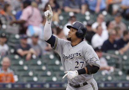 Carlos Gomez plays elite defense, but there are concerns about his offense. (AP)
