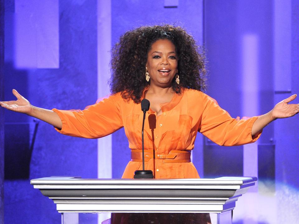 Oprah Winfrey speaks onstage during the 45th NAACP Image Awards in 2014 (Kevin Winter/Getty Images)
