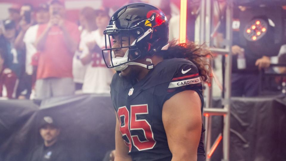 Oct 8, 2023; Glendale, Arizona, USA; Arizona Cardinals defensive tackle Leki Fotu (95) against the Cincinnati Bengals at State Farm Stadium.